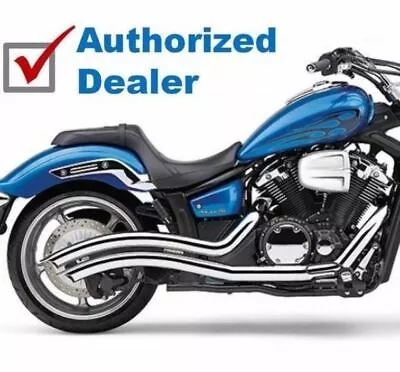 Cobra Chrome Speedster Swept Exhaust Pipes 2011-2016 Yamaha XVS1300C Stryker • $750.87