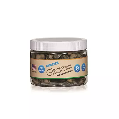 Moldex Earplug Canister Glide® Camo Multi-Curved Stem Twist-In Foam • $43.86