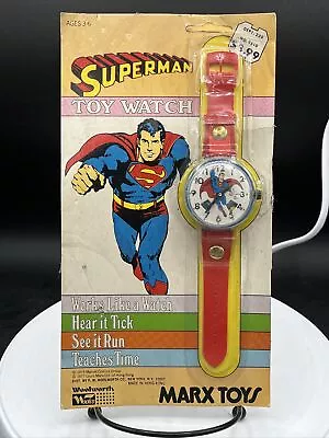 Vintage Superman Marx Wind-up Watch Justice League America Brand New 1977 • $95