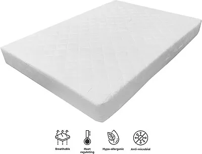 Cot Bed Foam Mattress - 160 X 70 X 10cm - Fits IKEA Sundvik - TODDLER Mattress • £40.99