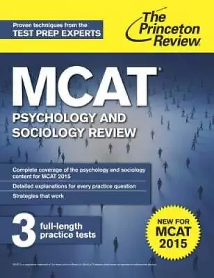 MCAT Psychology And Sociology Review: New For MCAT 2015 (Graduate Sc - VERY GOOD • $3.97
