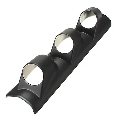 $14.99 • Buy Black 2  52mm LEFT HAND DRIVE Pod A Pillar Triple 3 Hole Mount Gauge Holder