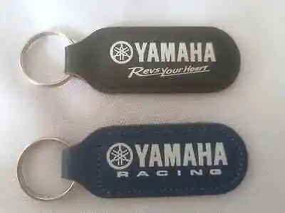 Genuine Yamaha Leather Keyring Racing Keyfob Keychain • $8.70