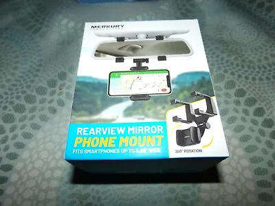 Merkury Innovations Rearview Mirror Phone Mount New In Box • $4