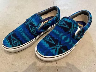 8.0US Pendleton X Vans Classic Slip On Shoes Blue Low No Box Men • $120