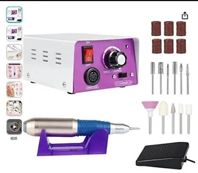 PROFESSIONAL ELECTRIC NAIL FILE DRILL Manicure Tool Pedicure Machine Set Kit US • $18