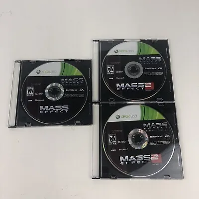 Mass Effect & Mass Effect 2(Microsoft Xbox 360) Discs Only Bundle Tested Working • $6.47