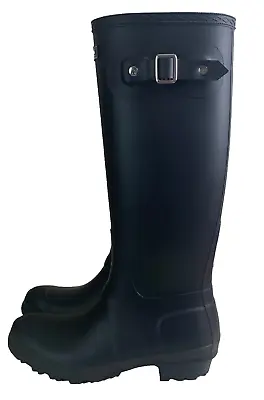 COTSWORLD BOOTS 4 BLACK Rubber Wellington High Waterproof Low Heels NEW BNWOT • £28.48