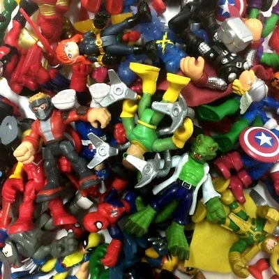Random Lot 10PCS PlaySkool Heroes Marvel Super Hero Squad Collect Figure Kid Toy • £19.08