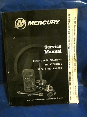 Mercury Marine Service Manual MC #24 Supplement Marine Engines GM V8 377 CID • $25