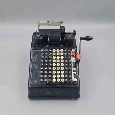 VINTAGE Burroughs 8 Column Mechanical Machine Calculator  • $49.99