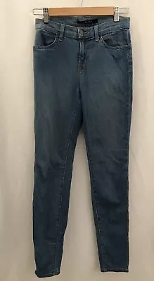 J Brand Maria Skinny Stretch Mid Rise Jeans Lucas Wash Blue Size 26 Inseam 30  • $19.95