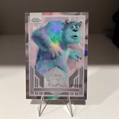 SULLEY Disney 100 PINK REFRACTOR #’d 018/399 SP MONSTERS INC 2023 Topps Chrome • $29.99