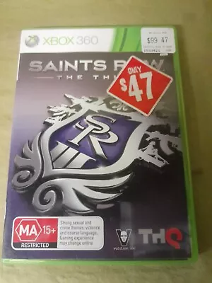 Saints Row The Third Microsoft Xbox 360 Game With Manual Excellent Condition • $6