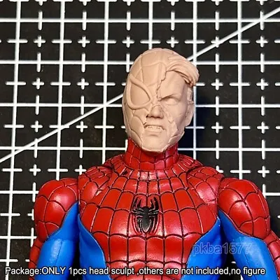 Unpainted 1/12 Battle Damage Spider Man Head Sculpt For 6  ML Mezco Shf Figure • $19.94