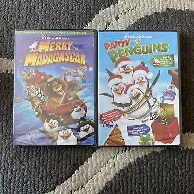Merry Madagascar & Party With The Penguins DVD’s “BRAND NEW  • $5.99