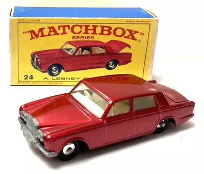 1960's Matchbox Rolls-Royce Silver Shadow No.24 With Box Original Unused+NOS! • $9.95