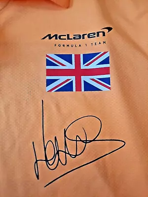 SIGNED McLaren Motor Racing Collar Shirt Lando Norris 3XL New W Tags LN  Castore • $226.03