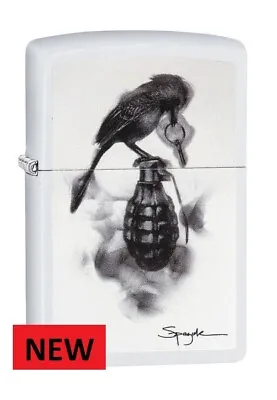 ZIPPO  Raven Grenade Spazuk Lighter 29645   FREE  UNITED KINGDOM.   SHIPPING • £28.99