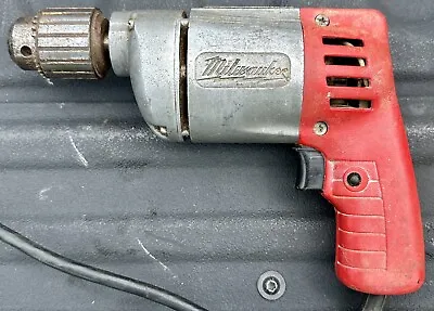 Milwaukee 3/8 Inch Variable Speed Corded Drill Driver 0222-1 No Key Tool Shop • $33.99