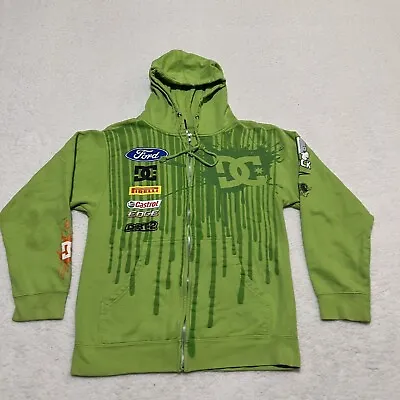 DC Shoes Ken Block #43 Full Zip Hoodie Green Adult Small Monster Energy Ford • $98.88