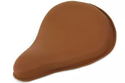 HARLEY Brown Leather Replica Solo Seat Fits 0-  Custom • $254.72