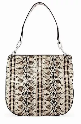 🌞michael Kors Fulton Large Natural Snakeskin Embossed Leather Hobo Bag🌺nwt! • $199.99