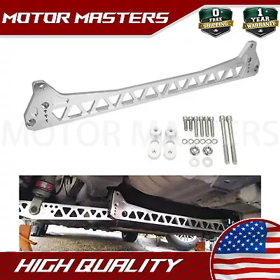 Silver Rear Lower Subframe Brace For 92-95 Honda Civic EG 94-01 Acura Integra • $75.89