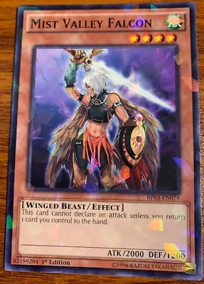 2014 Yu Gi Oh Battle Pack 3 Monster League Shatterfoil Mist Valley Falcon Used • $18.88