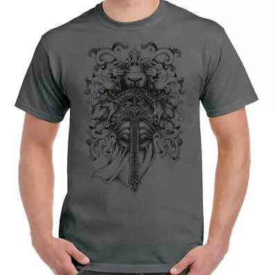 £10.94 • Buy St George's Day T-Shirt Medieval Knight Illustration Mens Tattoo England Patriot