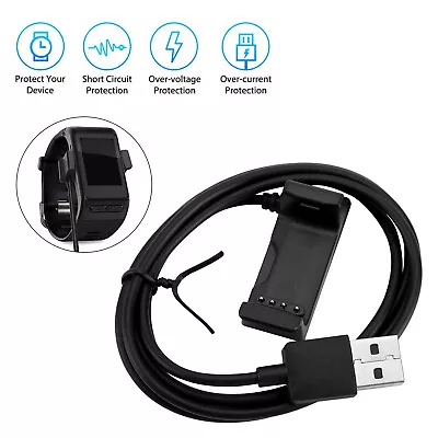 USB Charger Charging Dock Cable Fit For Garmin Vivoactive HR GPS Smart Watch T8 • $18.69