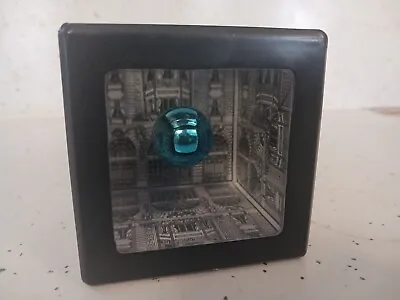Vtg 1989 Tenyo Art Artistic Disappearing Coin Bank Red Floating Cube Box Japan  • $19.99