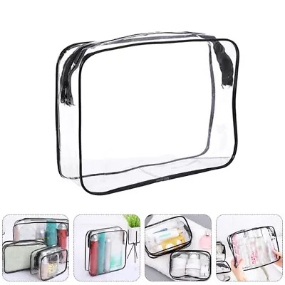 Portable Clear Clutch Makeup Brush Pouch Cosmetic Makeup Pouch • $9.76