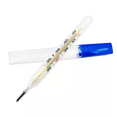 1 PC Glass Accuracy Thermometer Mercury-Free Dual Scale Classic Traditional 2ml • $1.99