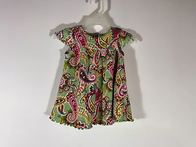 Vera Bradley Baby Paisley Floral  Dress Baby Size 3 - 6 Months • $11.99