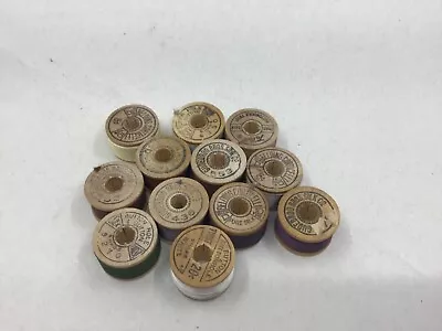 Vtg Belding Corticelli Silk Thread-Buttonhole Twist-Lot Of 12 Full Spools • $24.95