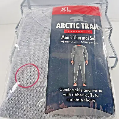 NEW Artic Trail GRAY L/S Shirt & Long Pant Thermal Set Winter Wear Men's XL • $20.14