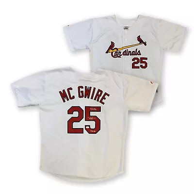 Mark McGwire Autographed St Louis Signed Majestic Jersey BIG MAC 583 HRs JSA COA • $699