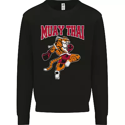 Muay Thai Tiger MMA Mixed Martial Arts Mens Sweatshirt Jumper • £15.99