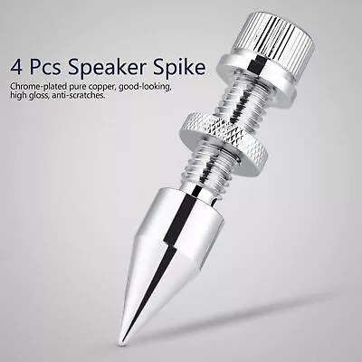 4 Pcs Speaker Spike Isolation Spikes Stand Foot HiFi Speaker Shockproof Cone Kit • $41.07