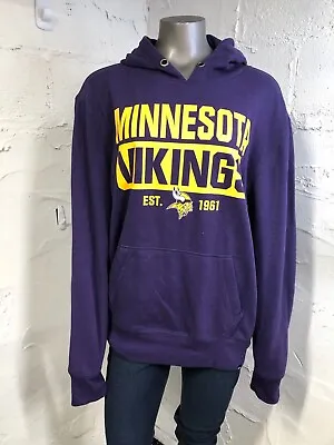 Minnesota Vikings 47’ Brand Hooded Purple Sweatshirt Hoodie Large • $14.99