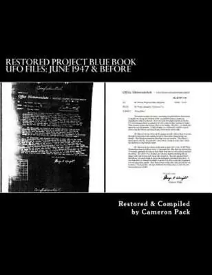Restored Project Blue Book Ufo Files: June 1947 & Before • $20.43