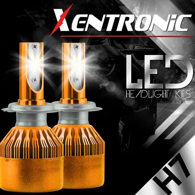 980W 147000LM Dual-Side LED Headlight Kit H7 Conversion 6K XENON White Bulb Pair • $19.99