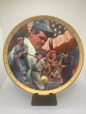 1995 Franklin Mint The Sultan Of Swat Babe Ruth Collector Plate • $9.99