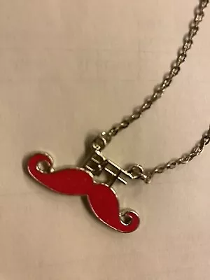 Justice BFF Pink Mustache Necklace • $5