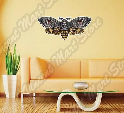 Butterfly Bee Wasp Skull Insect Wing Wall Sticker Room Interior Decor 25 X16  • $19.99