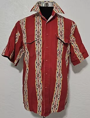 Vintage Wrangler Shirt Aztec Style  Southwestern 90s Vntg 🔥 Mens XL Button Up • $39.99