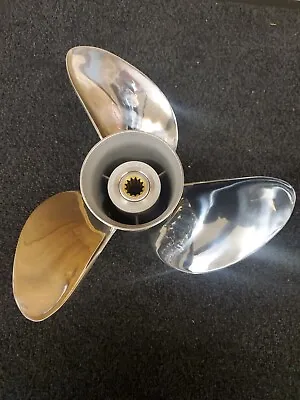 Johnson/Evinrude/OMC New OEM Viper Stainless Propeller 13.875x17 763930 0763930 • $449.99