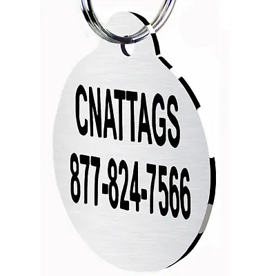 Stainless Steel Pet ID Tags Dog Tags Personalized Front And Back Engraving • $4.95