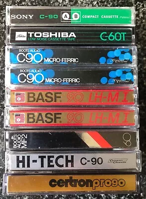 NINE 'Various Brands Bundle  C90 & C60 Audio Cassette Tapes See Description • £17.99